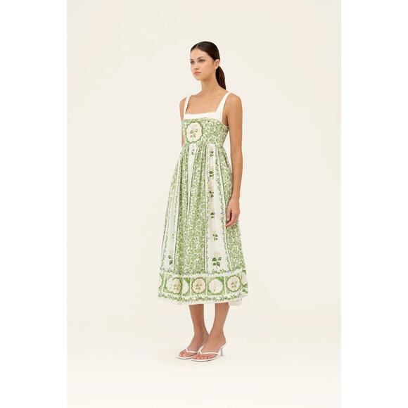 Agua by Agua Bendita Barbara floral cotton midi dress - Picture 4 of 10